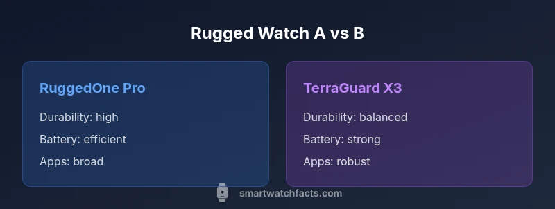 Infographic comparing rugged smartwatch options