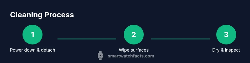 Infographic: Steps to clean a smartwatch