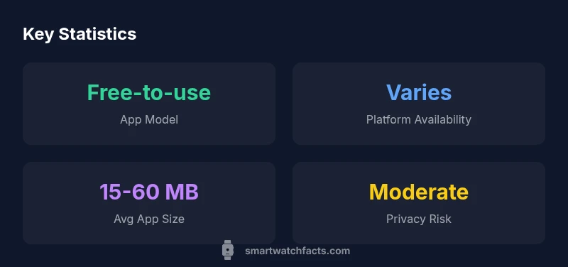 Key statistics about free smartwatch apps